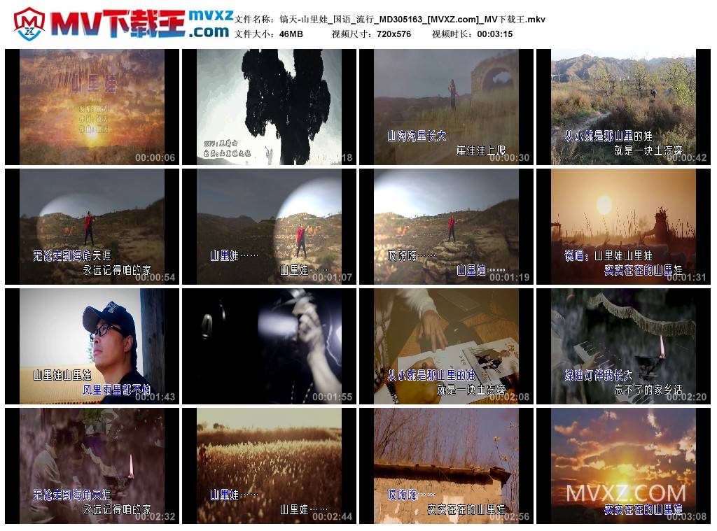 镐天-山里娃_国语_流行_MD305163